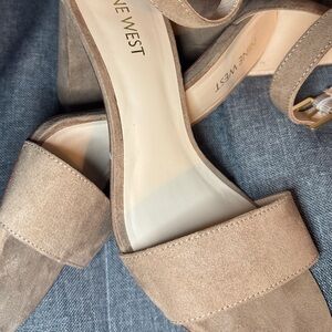 Nine West Women's Beige Heeled Sandals